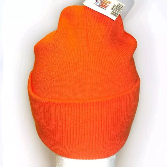 Cleveland Browns Mens Adult Orange Beanie Winter Hat Cap New Nfl - Picture 2 of 2